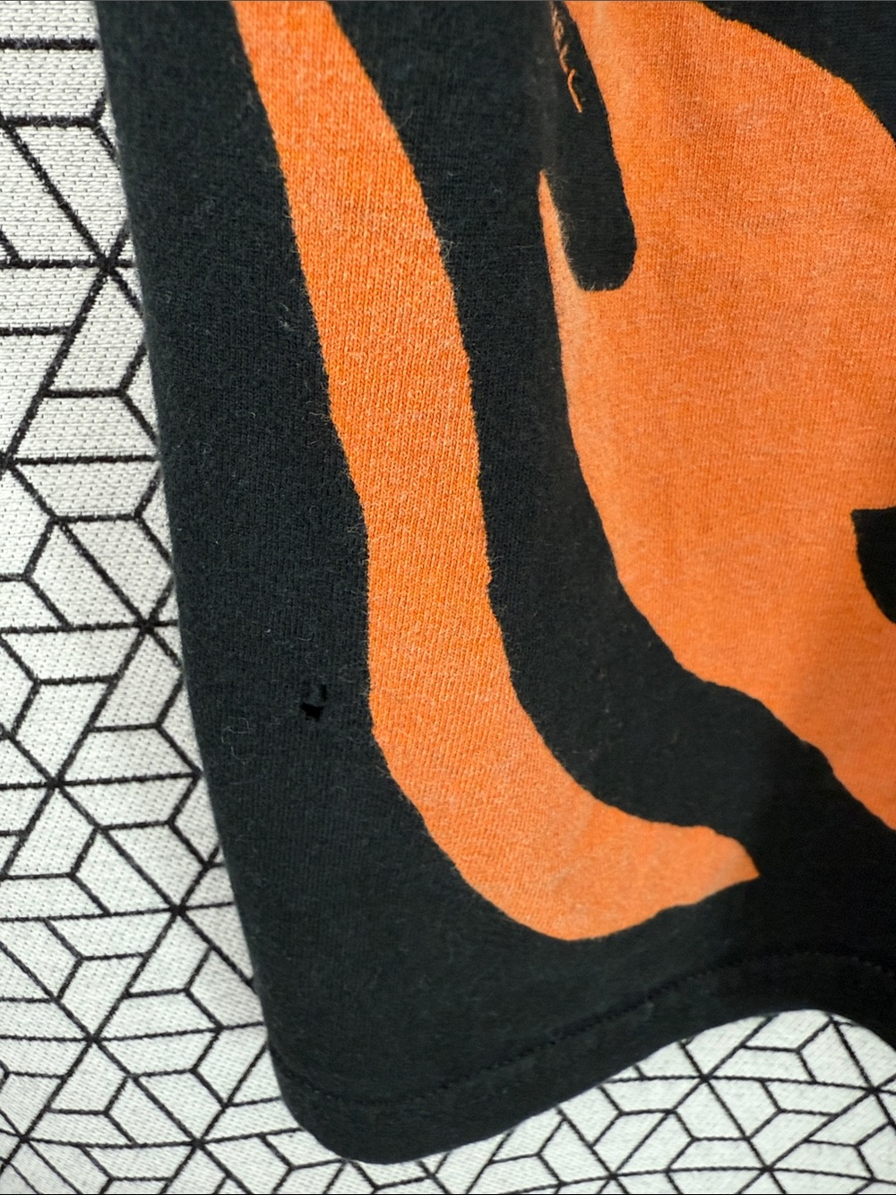 Rare Vintage Liquid Blue Black Tiger All Over Print 90’s 1995 Tee - Picture 6 of 6